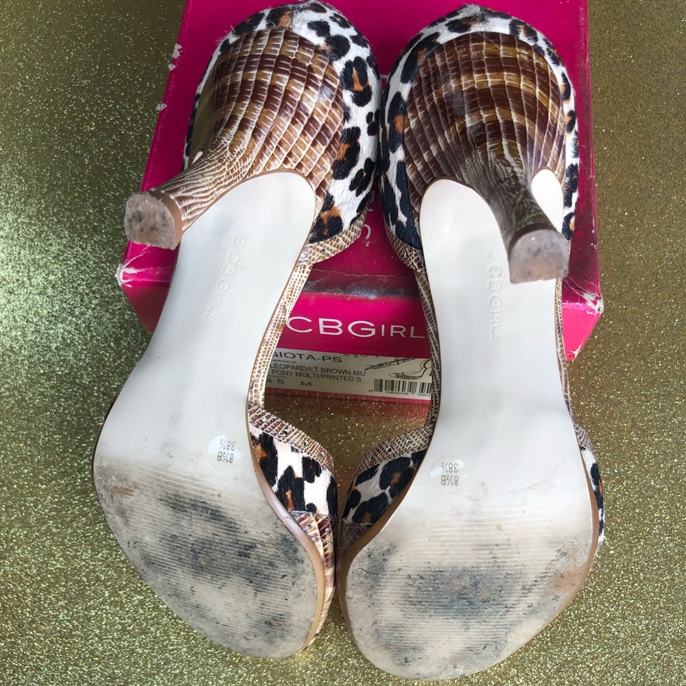 Leopard Pony hair heels - Picture 5 of 6
